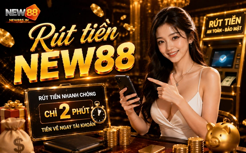 Hướng dẫn rút tiền NEW88 an toàn, tiền về ví sau 5 phút