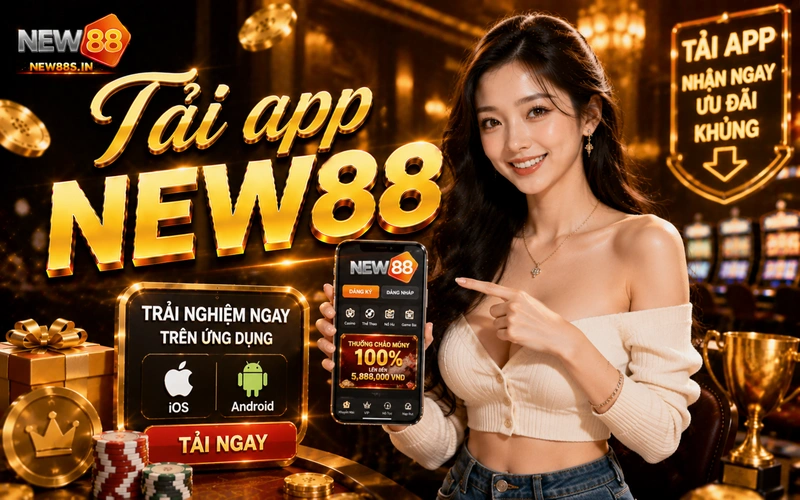 Tải app NEW88: Cài đặt liền tay nhận ngay code tân thủ
