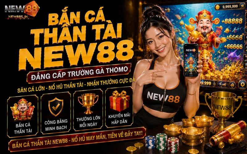 Bắn cá thần tài NEW88: Săn hũ đại dương nhận quà lớn