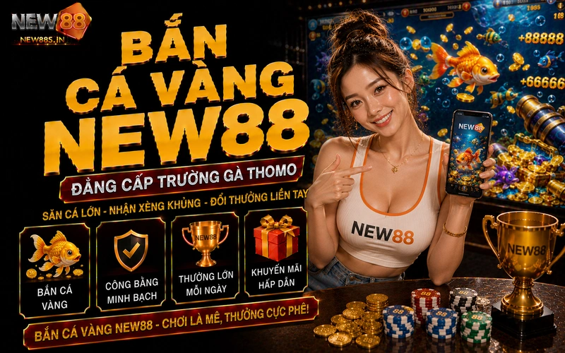 Bắn cá vàng NEW88 - Săn hũ đại dương rinh thưởng cực khủng