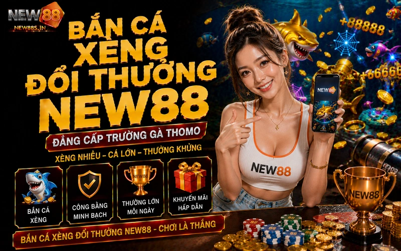 Bắn cá xèng đổi thưởng NEW88: Săn hũ đại dương rinh quà cực khủng