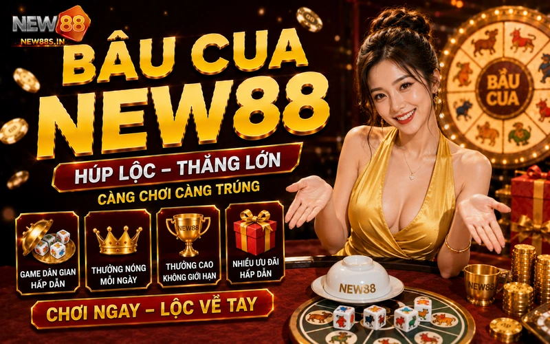 Bầu cua NEW88: Sảnh cược dân gian trực tuyến nhận thưởng cực khủng
