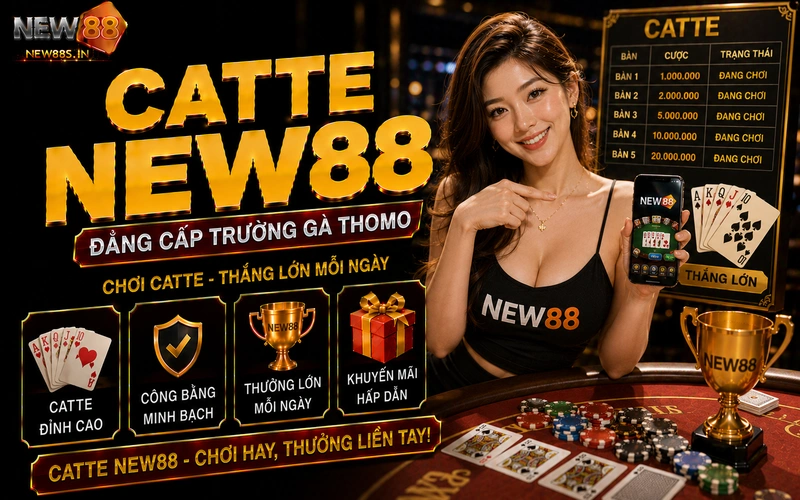 Catte NEW88: Sảnh game bài sắc tê đổi thưởng đẳng cấp