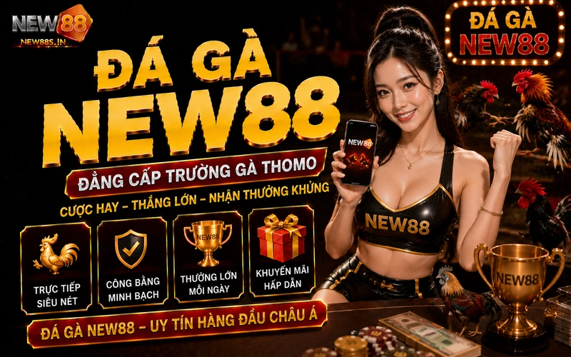 Đá gà NEW88: Đỉnh cao cá cược trực tiếp nhận thưởng cực khủng