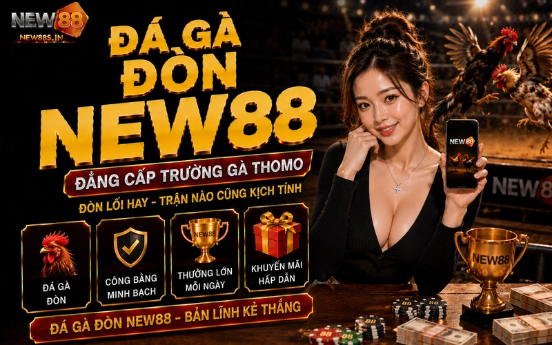 Đá gà đòn NEW88: Đỉnh cao chọi gà Thomo nhận thưởng cực lớn