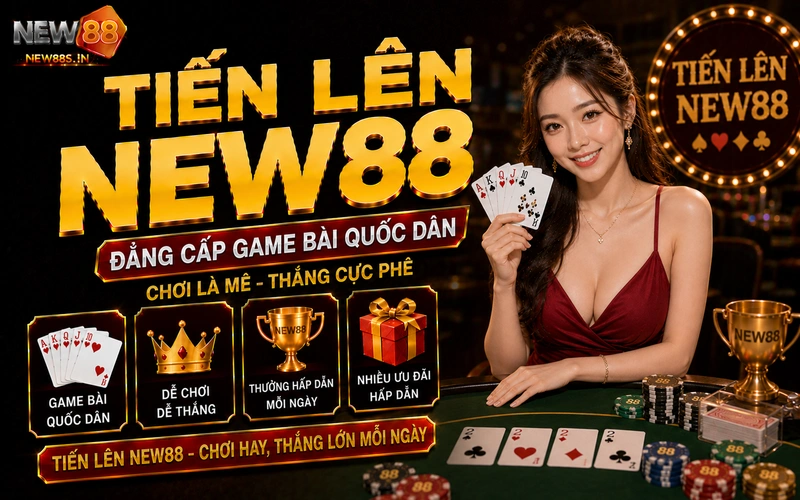 Tiến lên NEW88: Sảnh game bài đổi thưởng đếm lá xanh chín